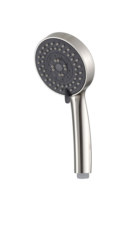 Eau304 handdouche rond 5 standen geborsteld rvs
