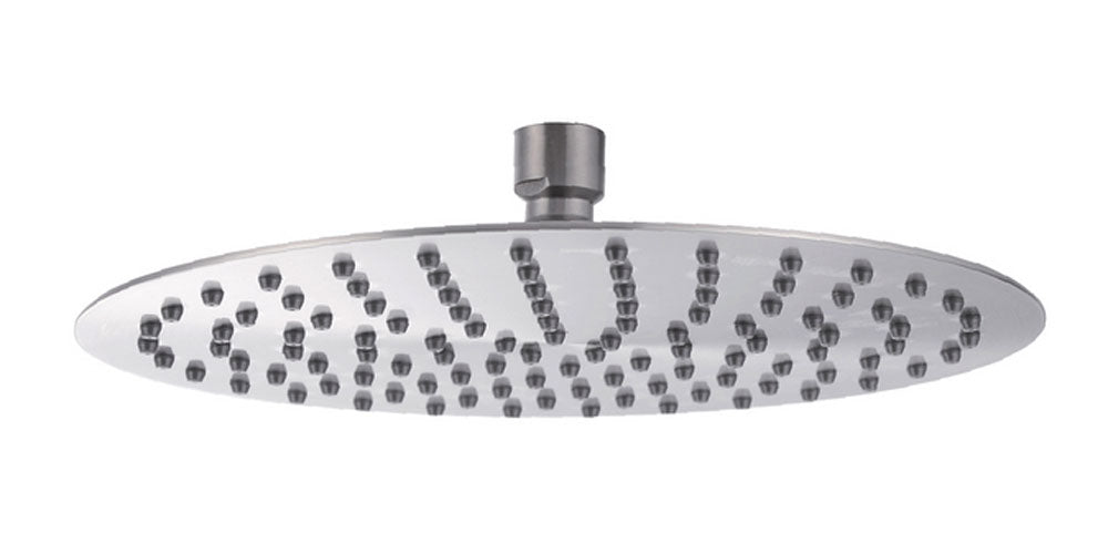 Eau304 hoofddouche rond 20 cm geborsteld rvs