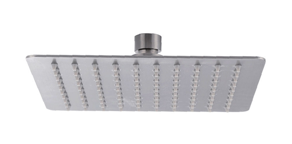 Eau304 hoofddouche vierkant 20 cm geborsteld RVS