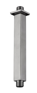 Eau304 douchearm met plafondbevestiging vierkant 20 cm geborsteld rvs