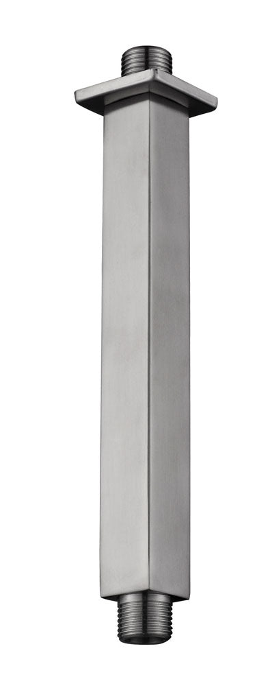 Eau304 douchearm met plafondbevestiging vierkant 20 cm geborsteld rvs