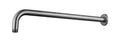 Eau304 douchearm met muurbevestiging rond 40 cm geborsteld rvs