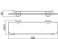 Eau304 planchet 50 cm rvs