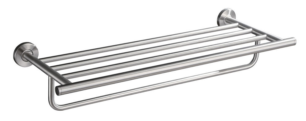Eau304 handdoekhouder met planchet 60 cm rvs