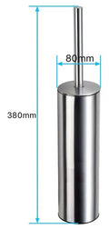 Eau304 toiletborstel met houder RVS