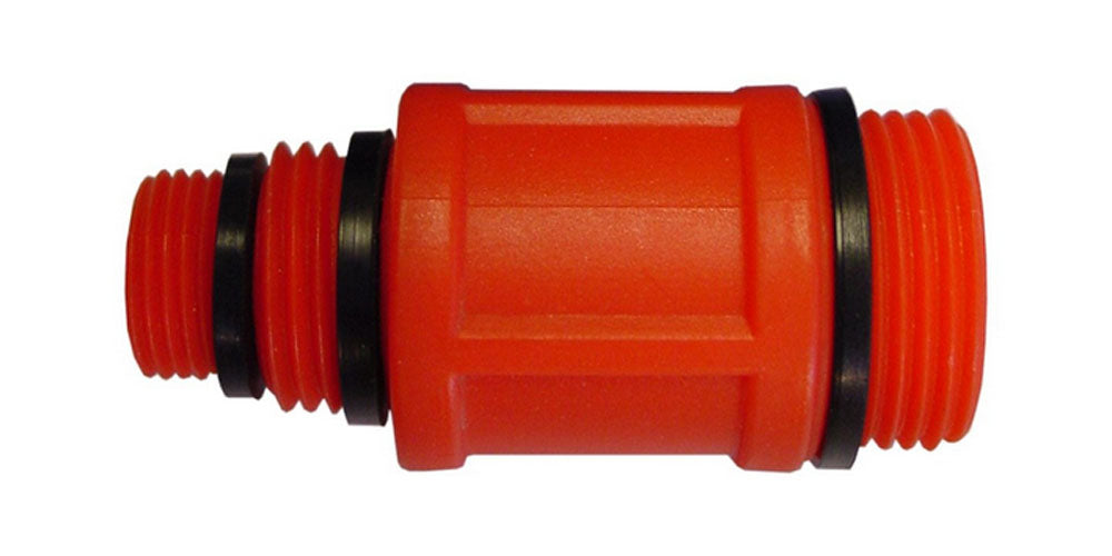 Eauafdekstop universeel 3/4" x 1/2"-3/8" rood