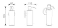 Eauluxe zeeppomp wandmodel chroom