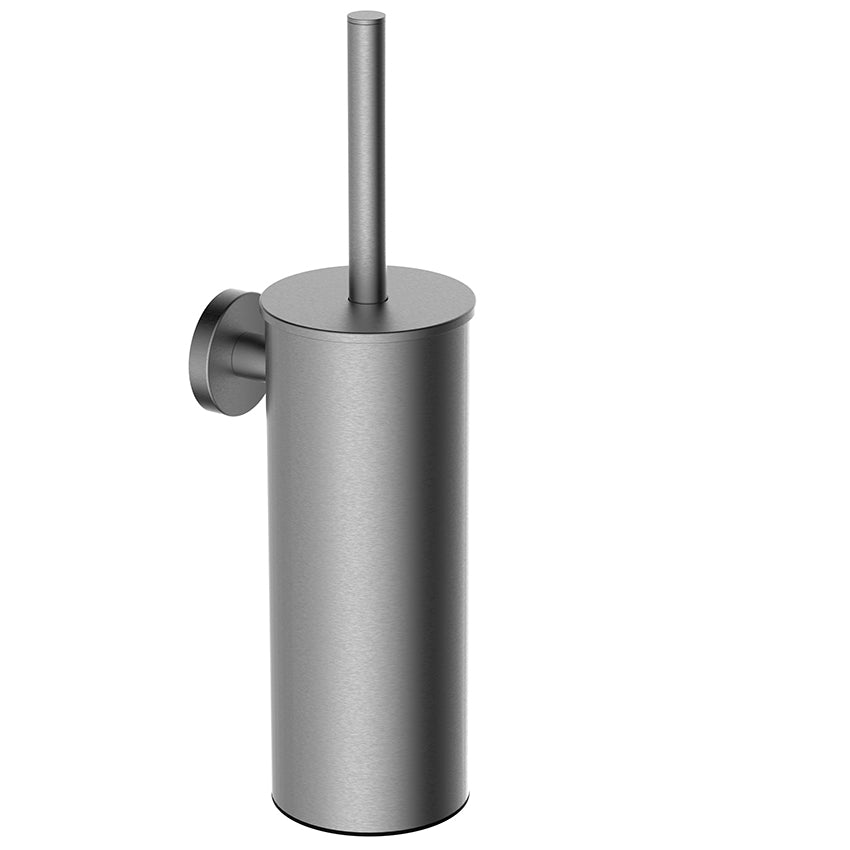 Eaualonzo toiletborstel met houder rvs geborsteld