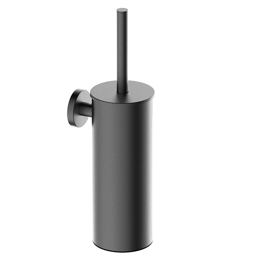 Eaualonzo toiletborstel met houder gunmetal pvd