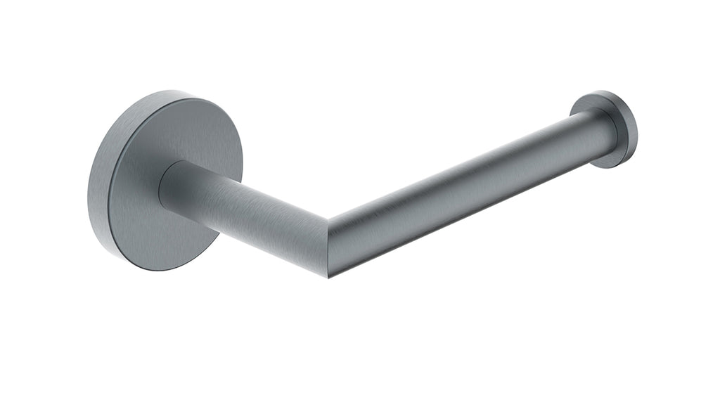 Eaualonzo toiletrolhouder met vaste arm gunmetal pvd