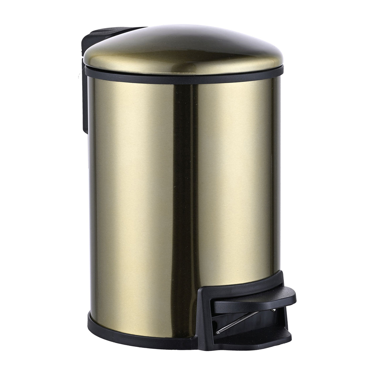 Eautobin pedaalemmer softclose 3 liter geborsteld messing
