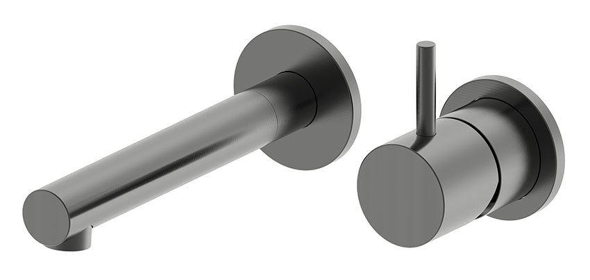 Eaustyle wastafelkraan inbouw gunmetal pvd
