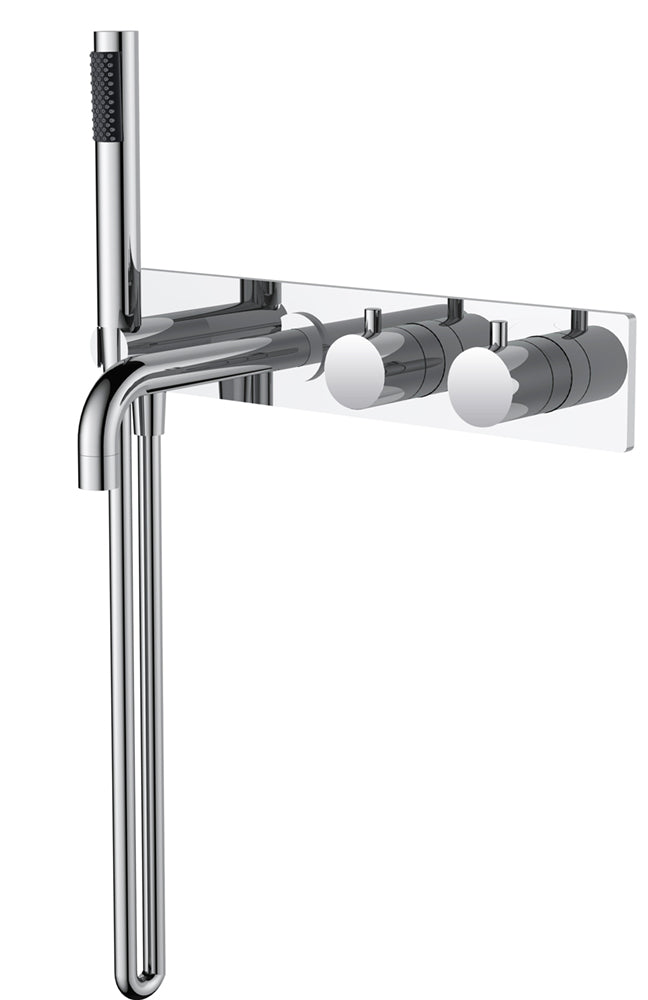 Eaustyle badthermostaat muur inbouw chroom