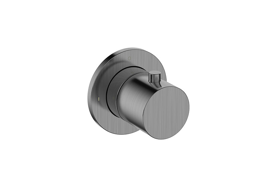 Eaucaral afbouwdeel stopkraan gunmetal PVD