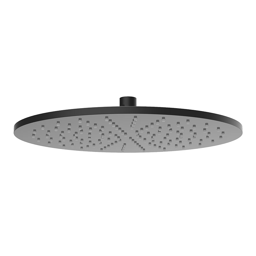 Eauunimatch hoofddouche rond 30 x 0,8 cm mat zwart