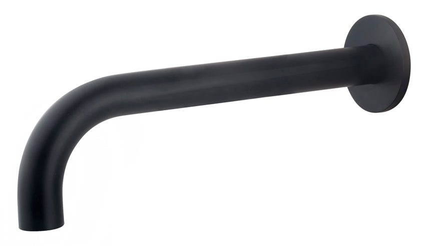 Eaucaral baduitloop rond 25 cm 1/2'' mat zwart