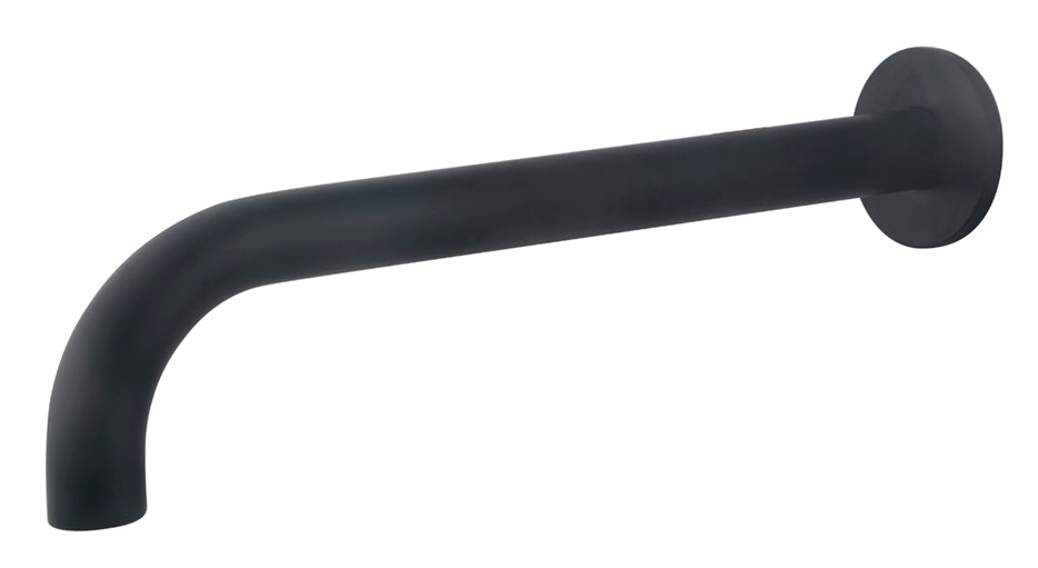 Eaucaral baduitloop rond 30 cm 1/2'' mat zwart
