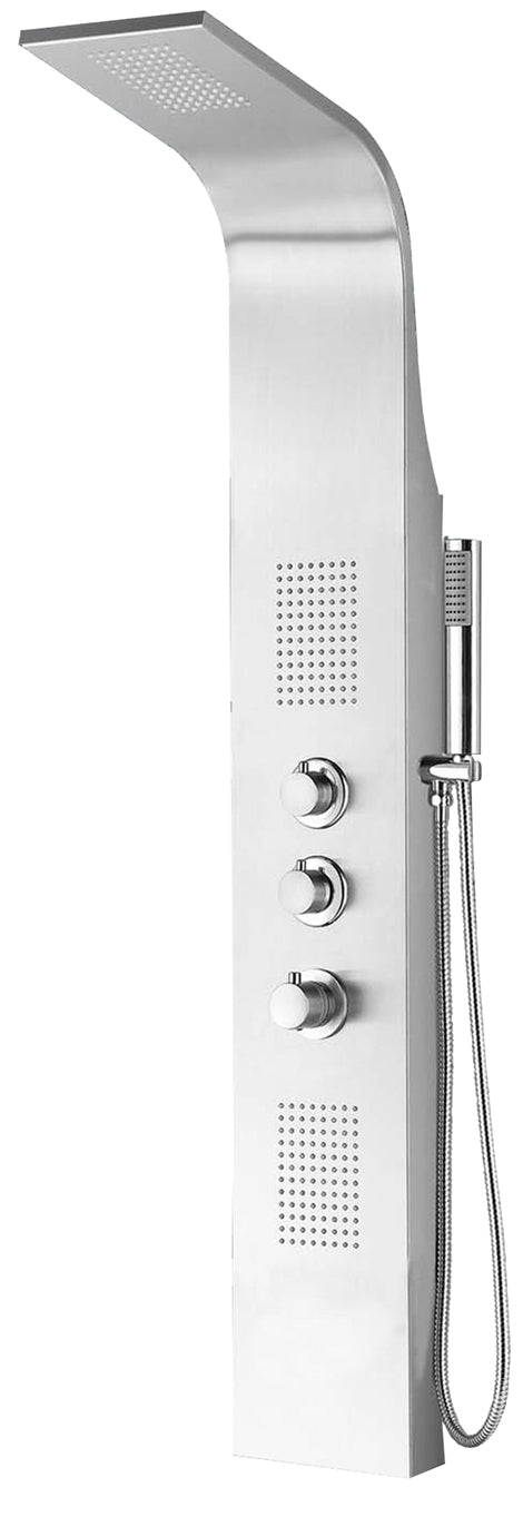 Eauerie thermostatische douchekolom 148x22 cm RVS