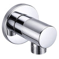 Eauunimatch wandaansluitbocht rond 1/2" chroom