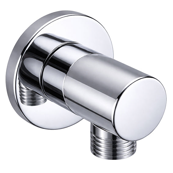 Eauunimatch wandaansluitbocht rond 1/2" chroom
