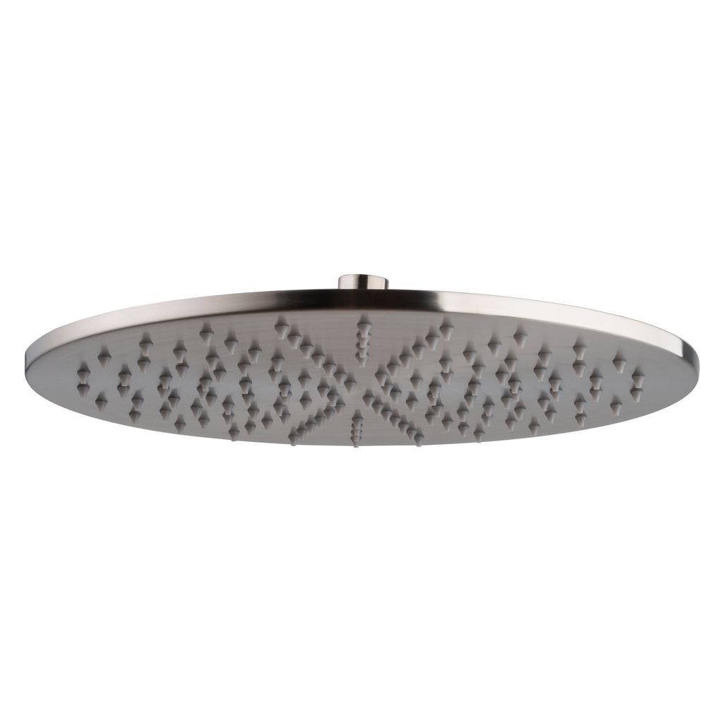 Eauunimatch hoofddouche rond 30 x 0,8 cm geborsteld staal pvd
