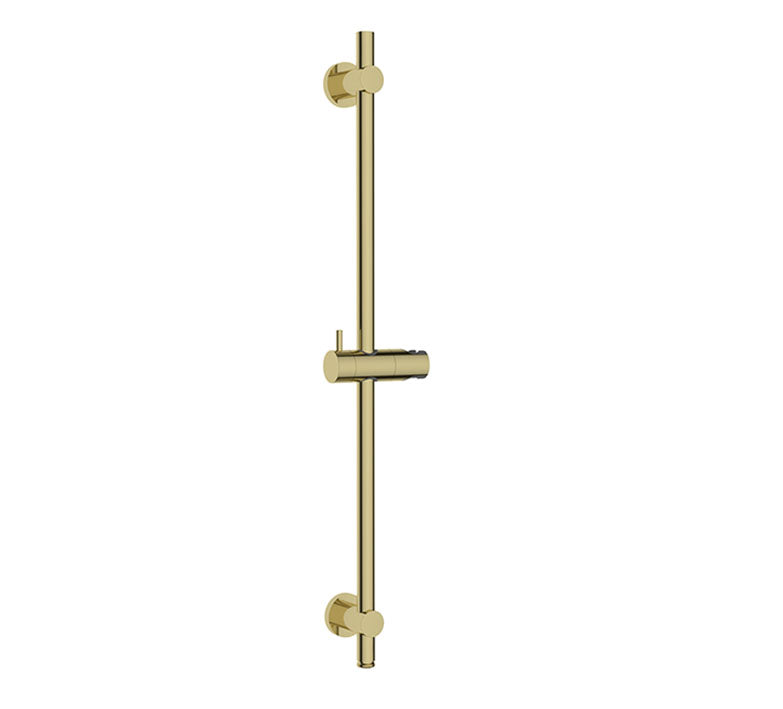 Eauunimatch glijstang met wateraansluiting 76,5 cm geborsteld messing pvd