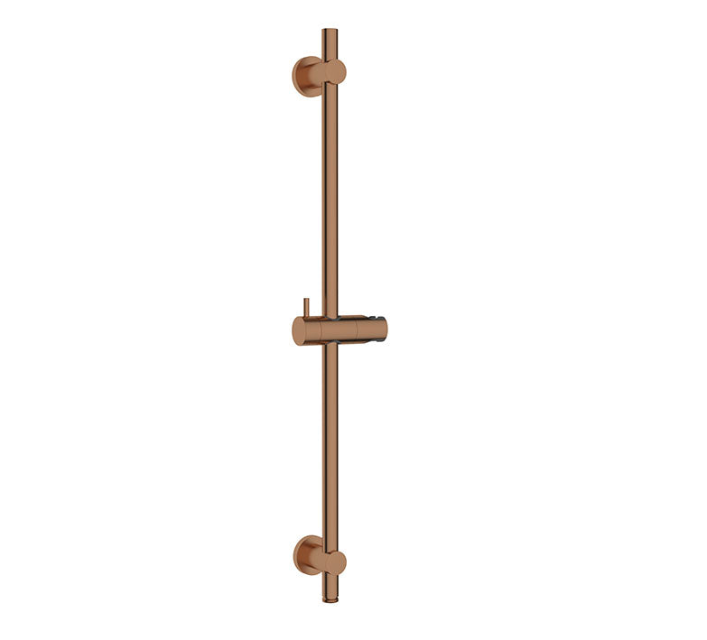 Eauunimatch glijstang met wateraansluiting 76,5 cm geborsteld brons koper pvd