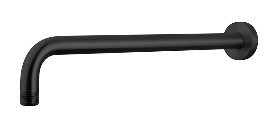 Eauunimatch douchearm met muurbevestiging 45 cm mat zwart