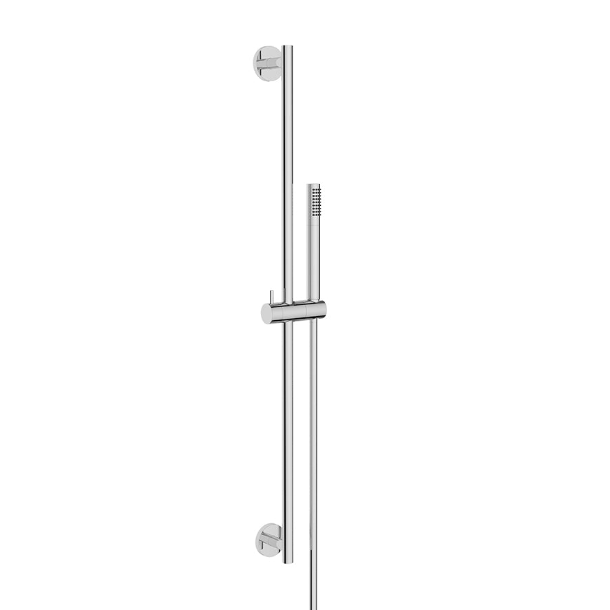 Eauunimatch glijstangset compleet met staafhanddouche 1 stand chroom