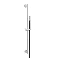 Eauunimatch glijstangset compleet met staafhanddouche 1 stand chroom/mat zwart