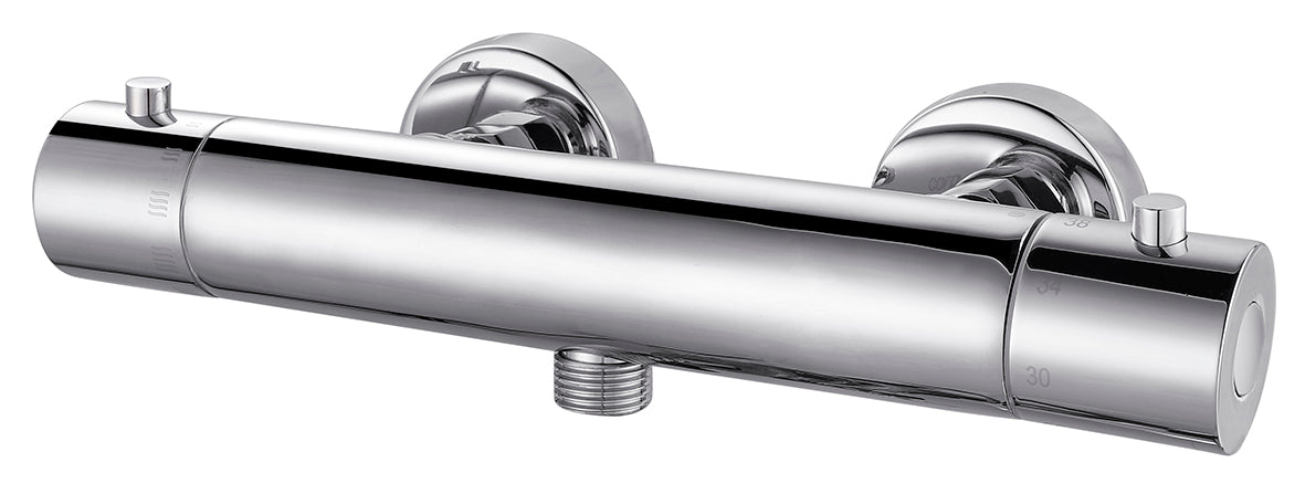 Eaurio thermostatische douchemengkraan 12 cm chroom