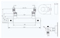 Eaurio thermostatische douchemengkraan 15 cm chroom
