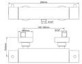 Eaucaral cool touch thermostatische douchemengkraan chroom