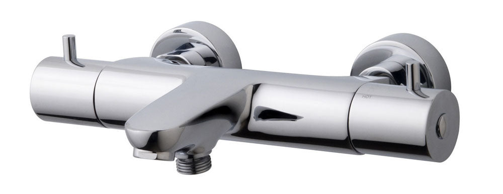 Eaucaral thermostatische badmengkraan chroom