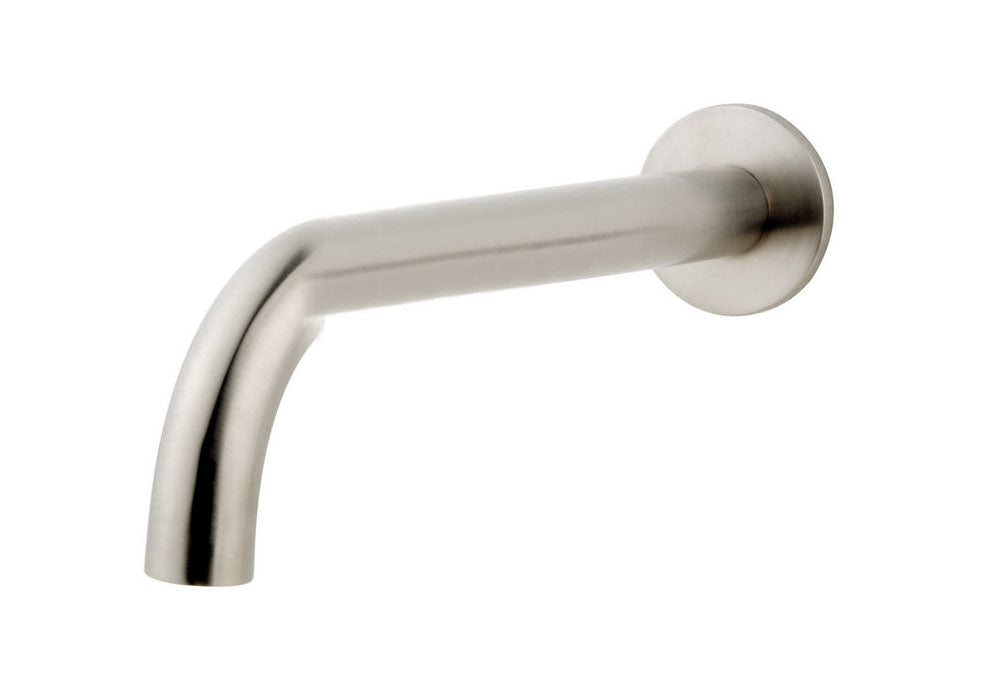 Eaucaral baduitloop rond 25 cm 1/2'' geborsteld staal pvd