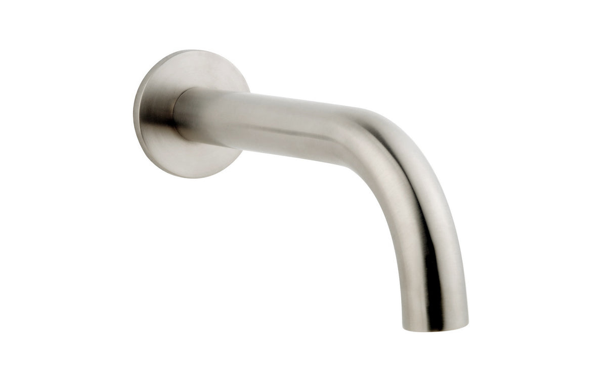 Eaucaral baduitloop rond 20 cm 1/2'' geborsteld staal pvd