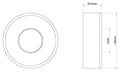 Eaucaral/cool touch rozet thermostatische badmengkraan geborsteld messing pvd