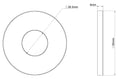 Eaucaral rozet uitloop eenhendel wastafelkraan 65 mm geborsteld messing pvd