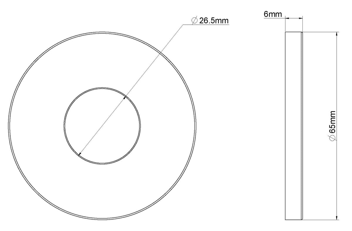 Eaucaral rozet uitloop eenhendel wastafelkraan 65 mm geborsteld messing pvd