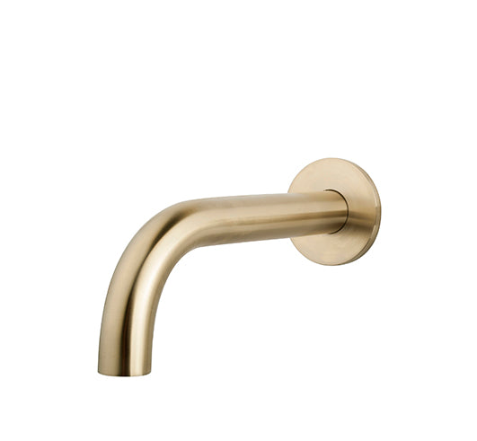 Eaucaral baduitloop rond 20 cm 1/2'' geborsteld messing pvd