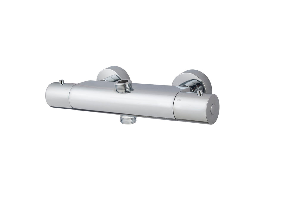 Eaucaral thermostaatkraan voor thermostatische regendoucheset opbouw chroom