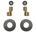 Eaurio set s-koppelingen met rozet voor kraan 15 cm 1/2" x 3/4" geborsteld staal