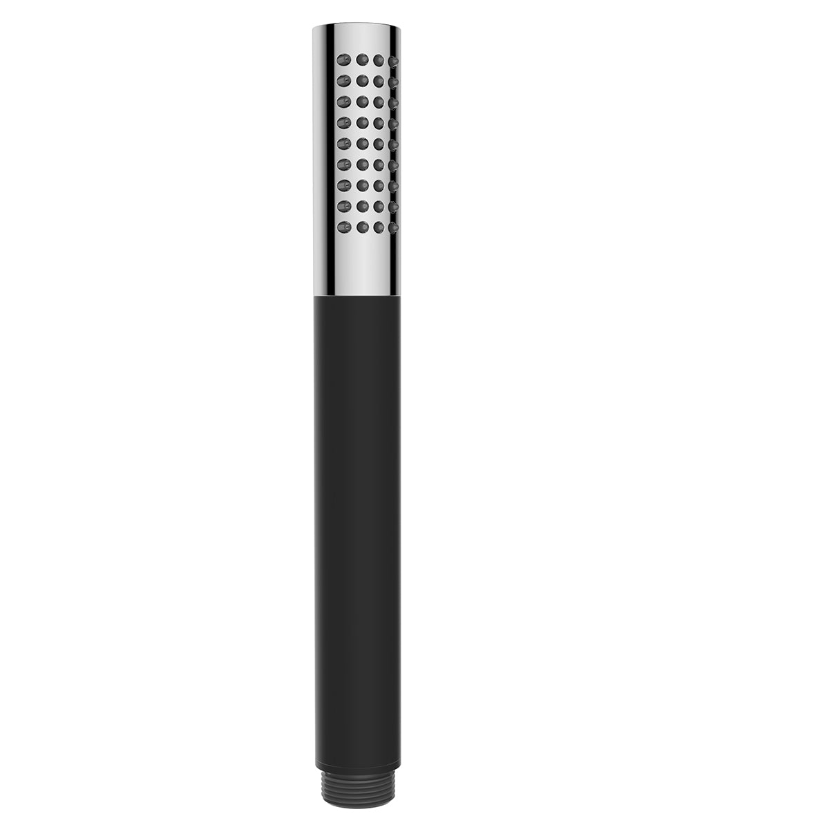 Eauunimatch staafhanddouche 1 stand chroom/mat zwart