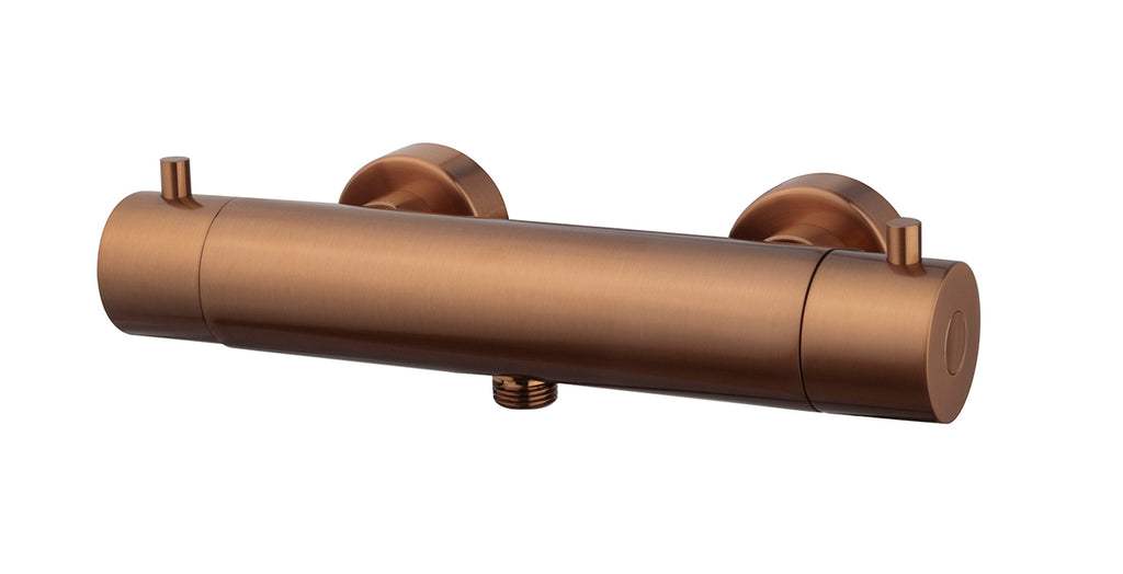Eaucaral cool touch thermostatische douchemengkraan geborsteld brons koper pvd