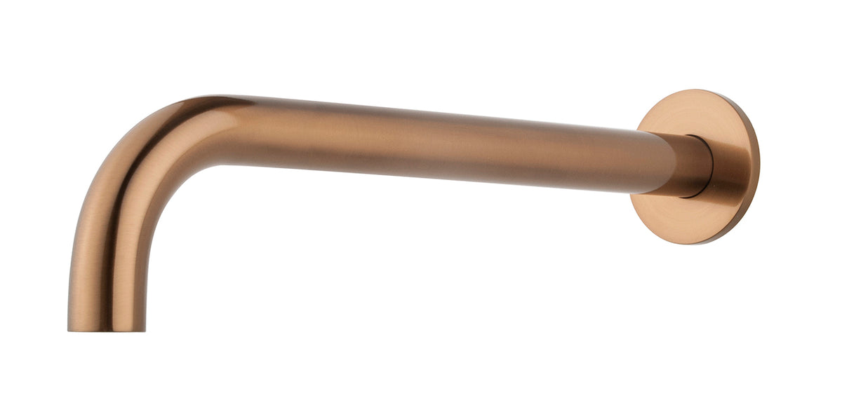 Eaucaral baduitloop rond 30 cm 1/2'' geborsteld brons koper pvd