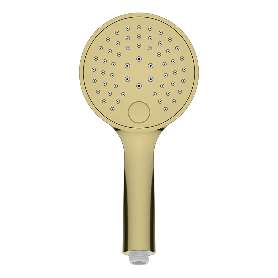 EauuniMatch handdouche 3 standen Ã˜ 12 cm geborsteld messing PVD