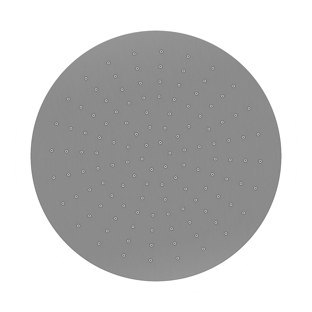 Eauunimatch hoofddouche rond 30 x 0,8 cm gunmetal pvd