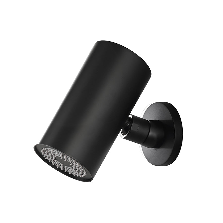 EauuniMatch Beam hoofddouche rond 1 stand met muurbevestiging mat zwart