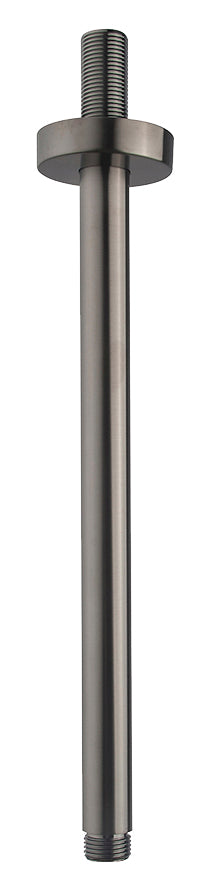 Eauunimatch douchearm met plafondbevestiging 30 cm gunmetal pvd
