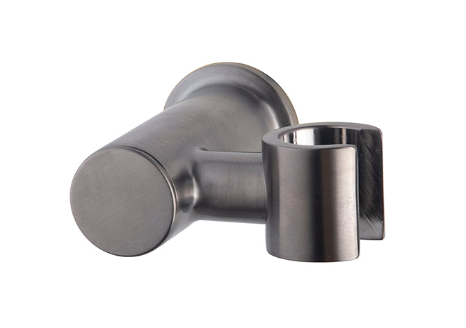 Eauunimatch wandhanddouchehouder kantelbaar gunmetal pvd